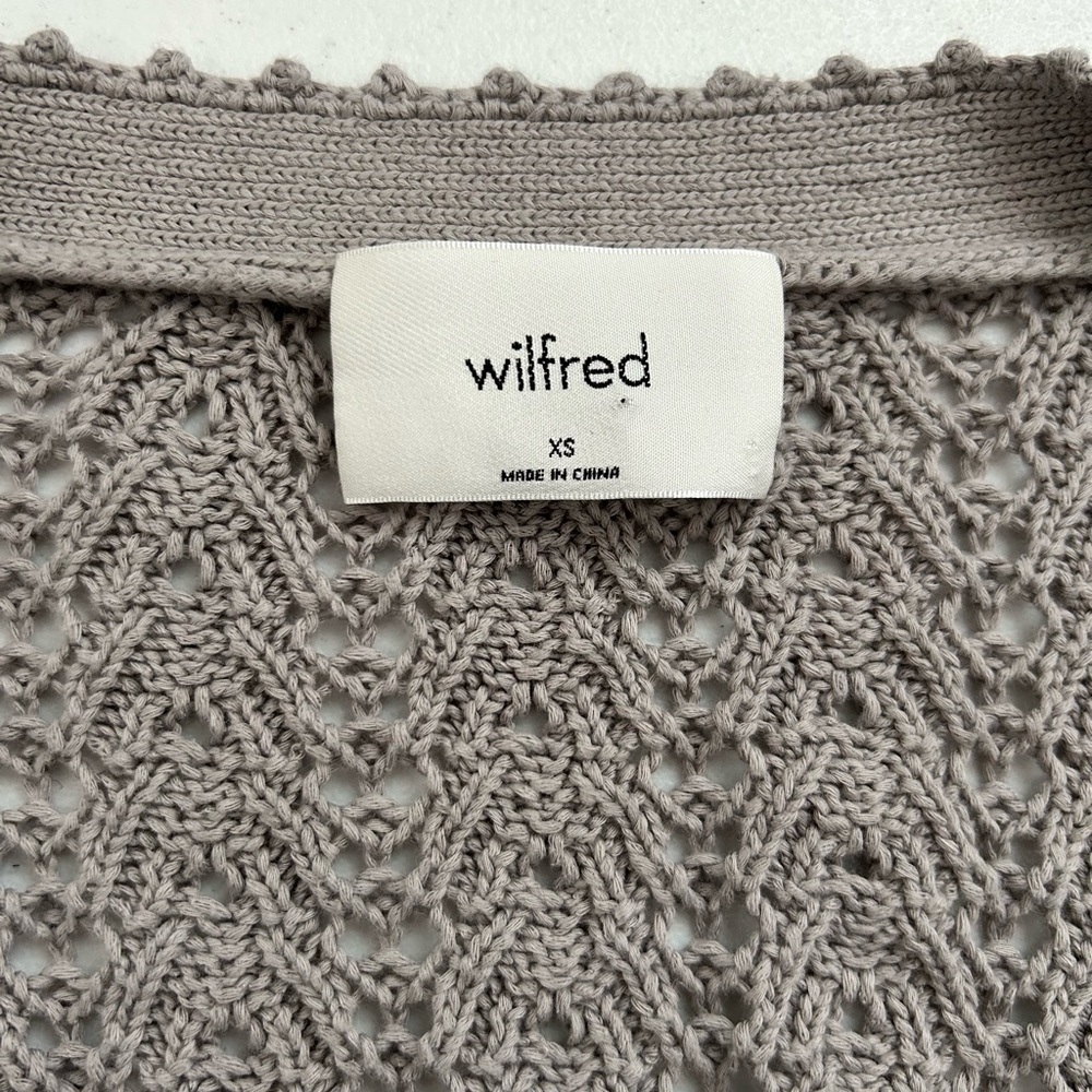 Aritzia Wilfred Reverence Cardigan, grey, size extra small - Picture 6 of 6